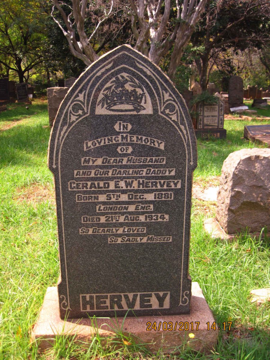 HERVEY Gerald E.W. 1881-1934