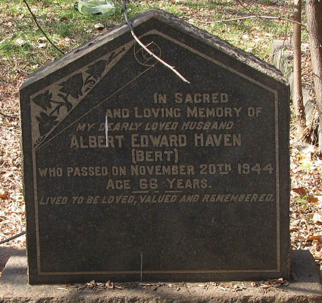 HAVEN Albert Edward -1944