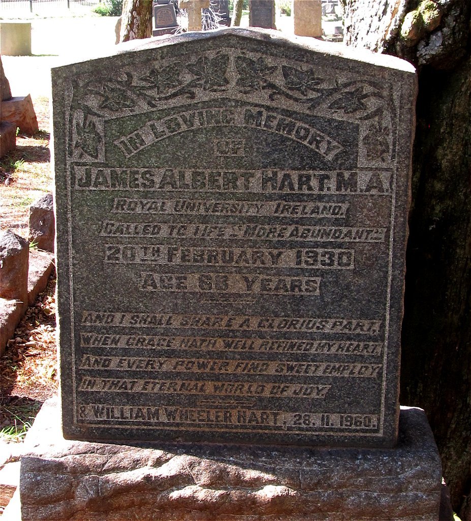 HART James Albert -1930 :: HART William Wheeler -1960