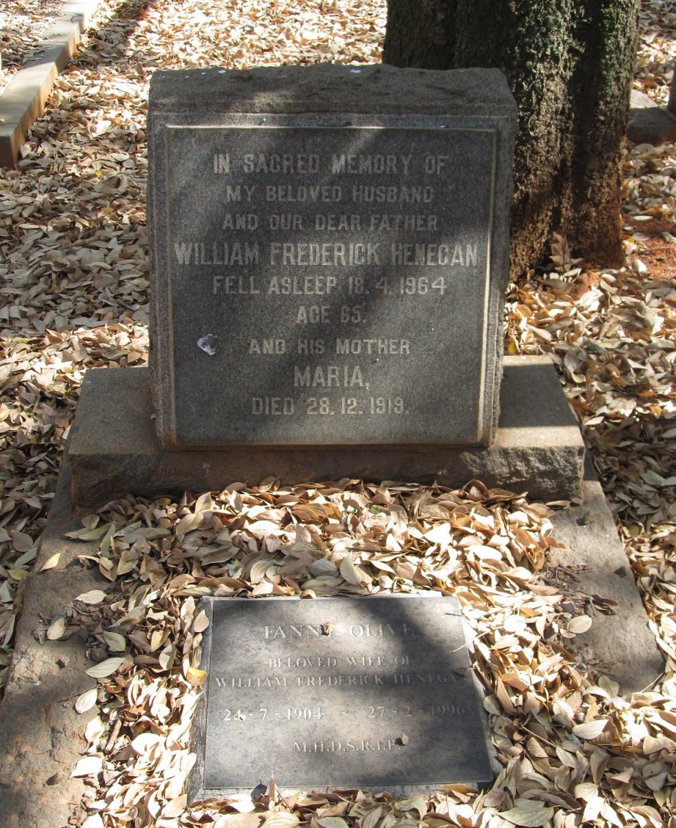 HENEGAN William Frederick -1964 &amp; Fanny Olive 1904-1996 :: HENEGAN Maria -1919