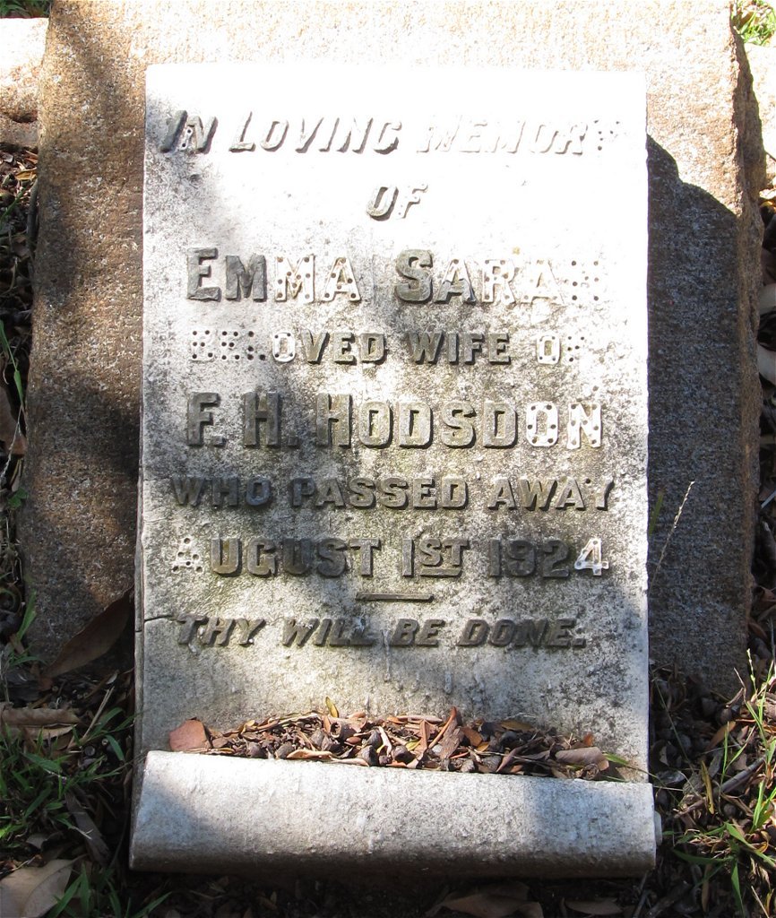 HODSDON Emma Sarah -1924