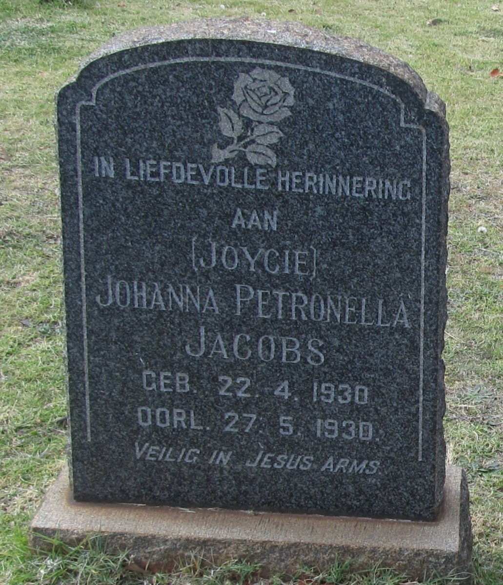 JACOBS Johanna Petronella 1930-1930