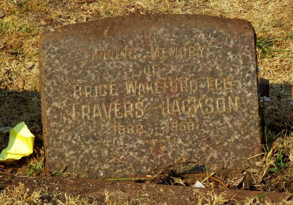 JACKSON Price Wakeford Lee, TRAVERS 1882-1958
