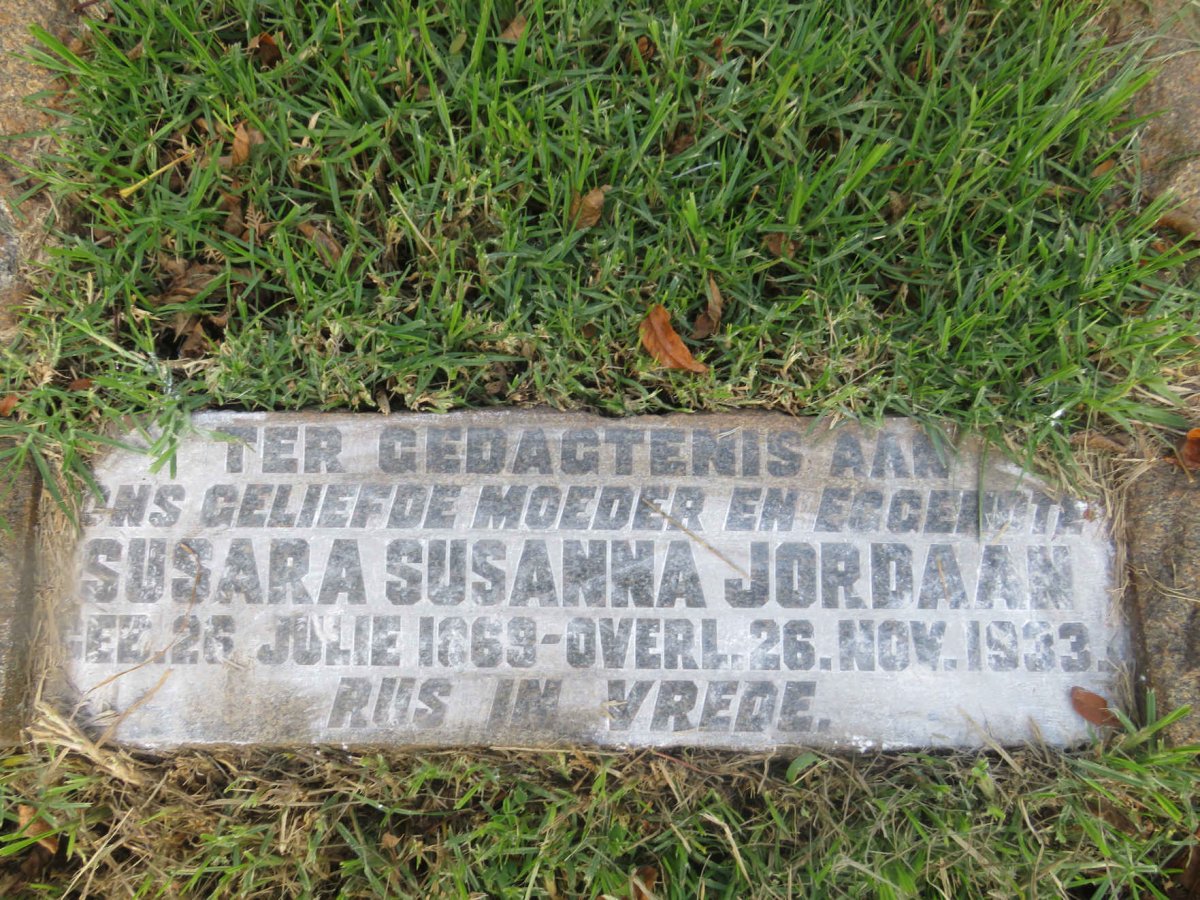 JORDAAN Susara Susanna 1869-1933