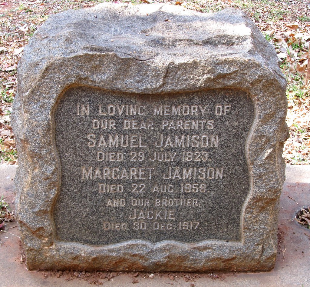 JAMISON Samuel -1923 &amp; Margaret -1959 :: JAMISON Jackie -1917