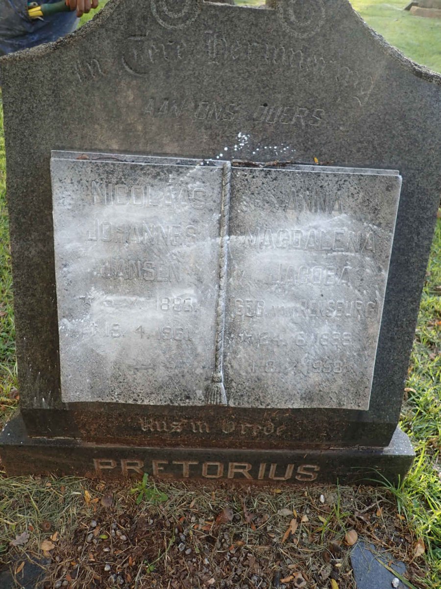 JANSEN Nicolaas Johannes 1883-1961 &amp; Anna Magdalena Jacoba VAN RENSBURG 1888-1958