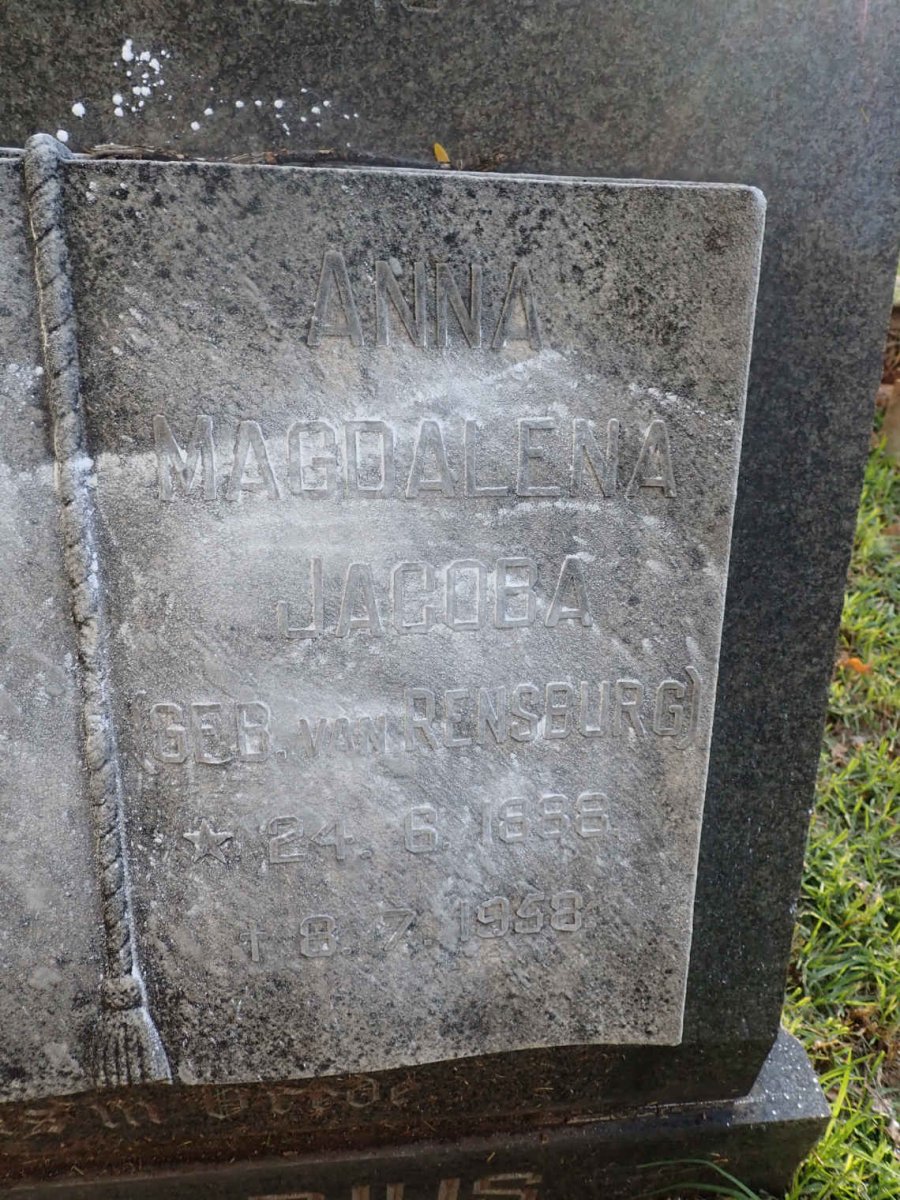 JANSEN Nicolaas Johannes 1883-1961 &amp; Anna Magdalena Jacoba VAN RENSBURG 1888-1958