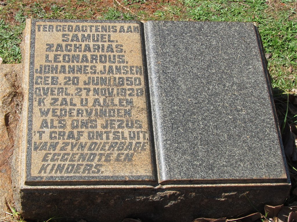 JANSEN Samuel Zacharias Leonardus Johannes 1850-1828