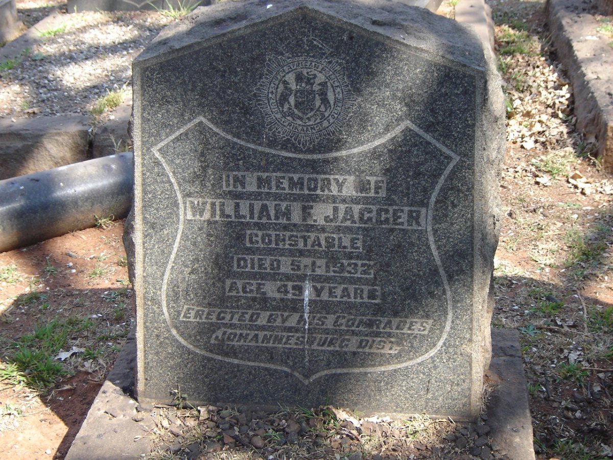 JAGGER William F. -1932