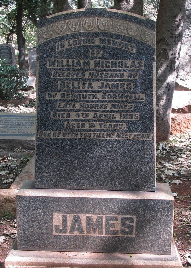 JAMES William Nicholas -1935