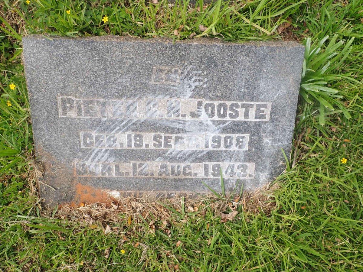 JOOSTE Pieter C.N. 1908-1943