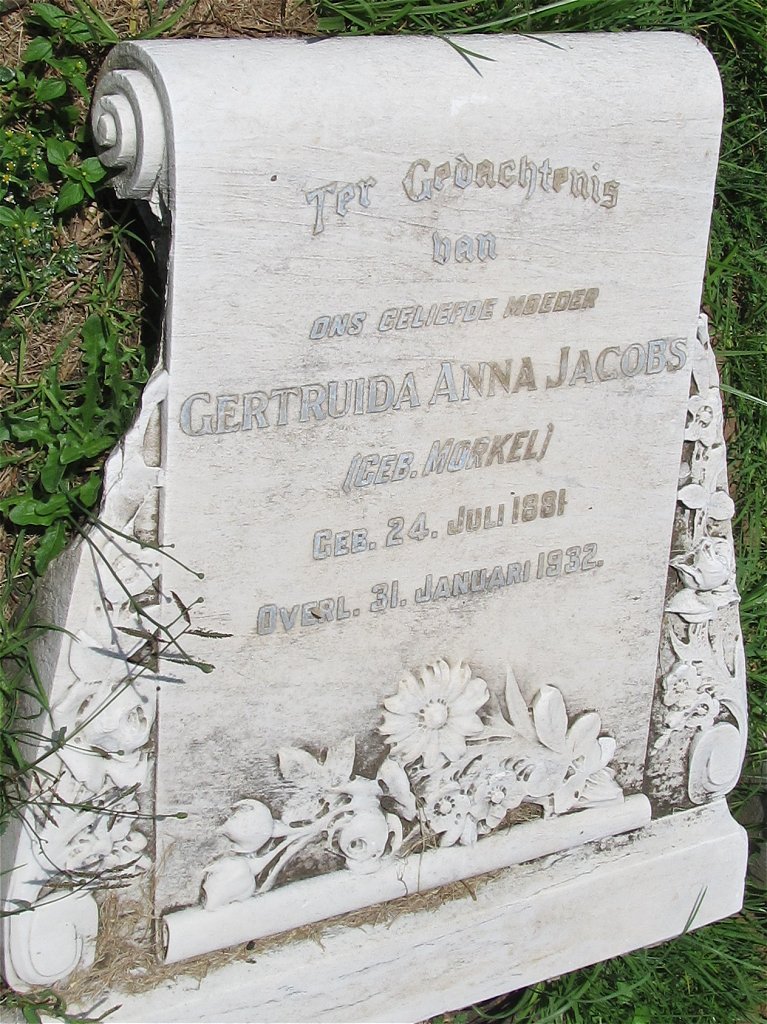 JACOBS Gertruida Anna nee MORKEL 1881-1932