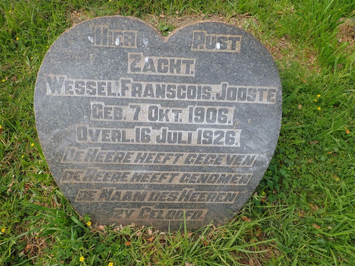 JOOSTE Wessel Franscois 1906-1926