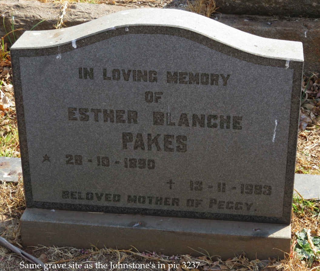 PAKES Esther Blanche 1890-1983