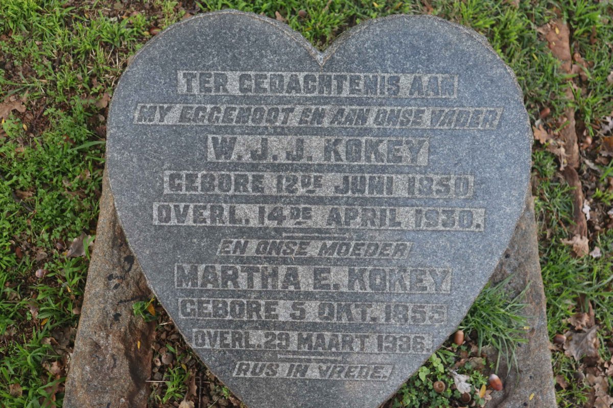KOKEY W.J.J. 1850-1930 &amp; Martha E. 1855-1936