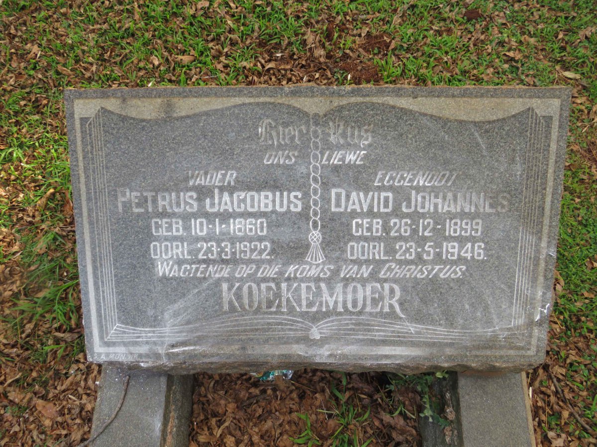 KOEKEMOER Petrus Jacobus 1860-1922 :: KOEKEMOER David Johannes 1899-1946