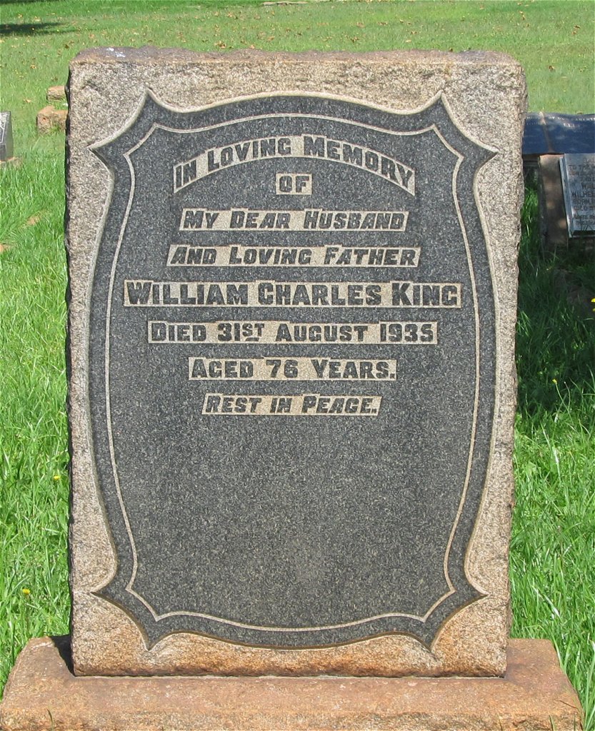 KING William Charles -1935