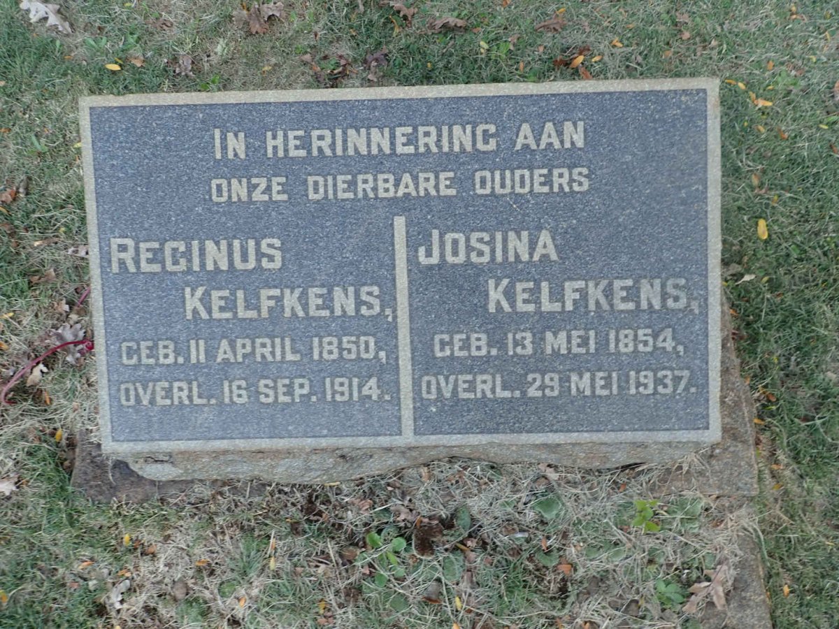 KELFKENS Reginus 1850-1914 &amp; Josina 1854-1937