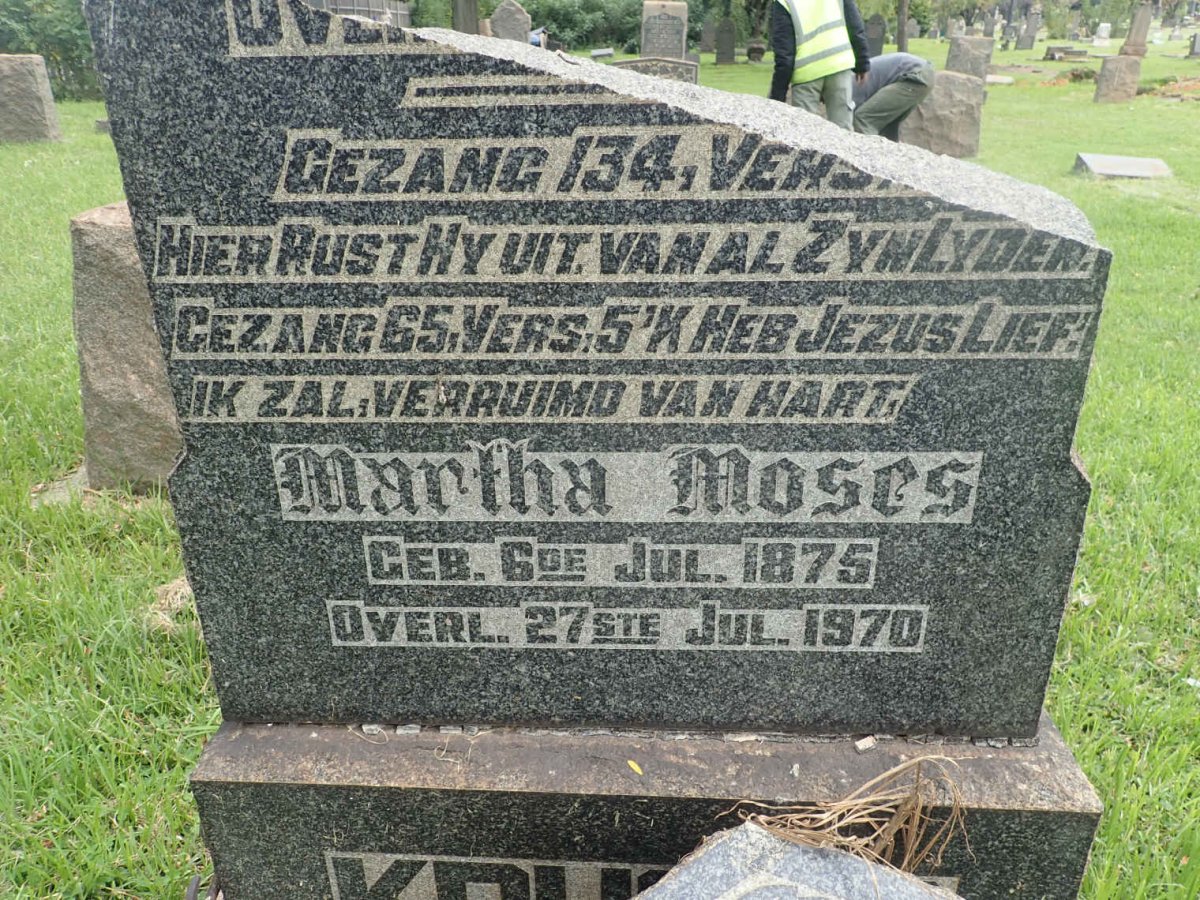 KRUGER Casper Jan Henderik 1876-1926 &amp; Martha MOSES 1875-1970