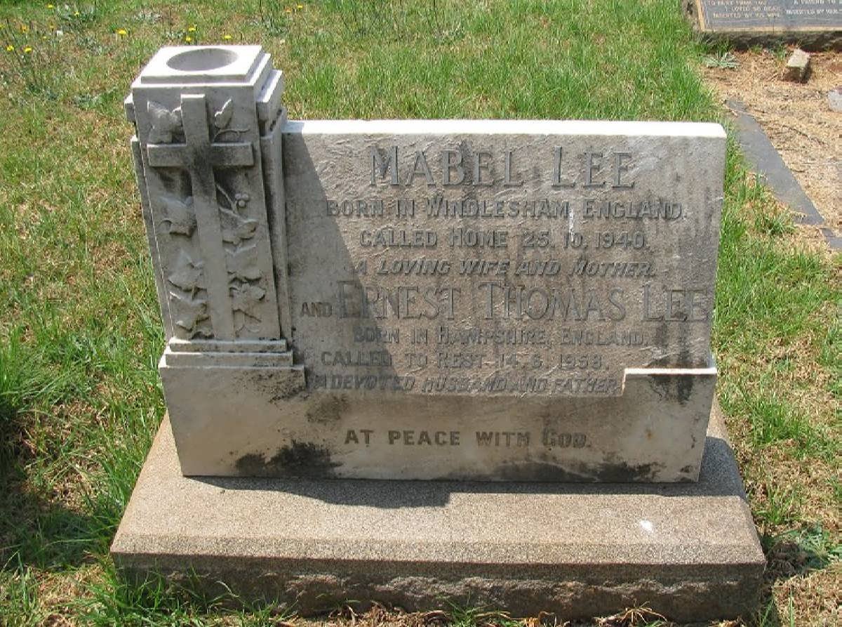 LEE Ernest Thomas -1958 &amp; Mabel -1940
