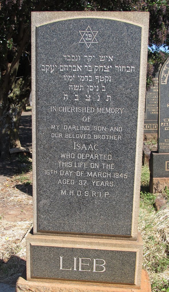 LIEB Isaac -1945