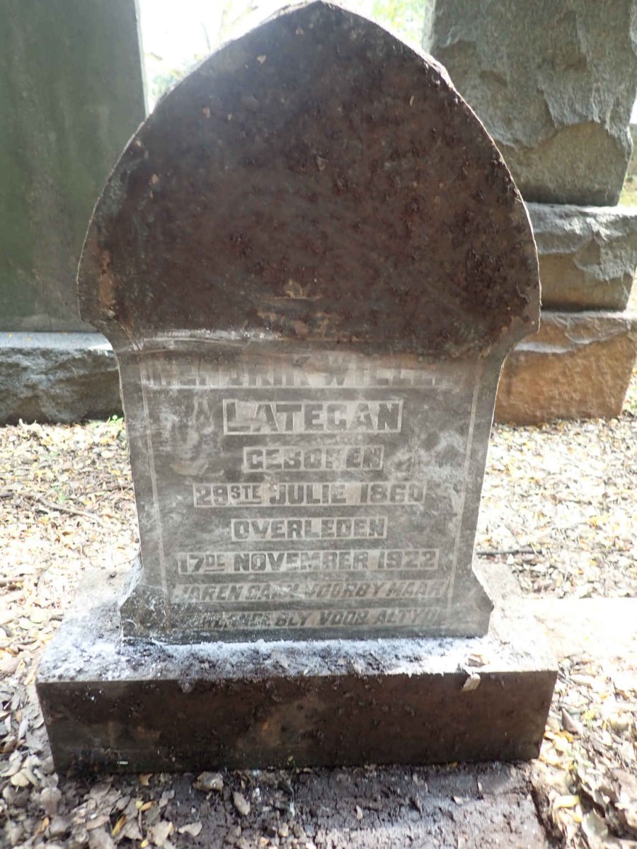 LATEGAN Hendrik Willem 1860-1922