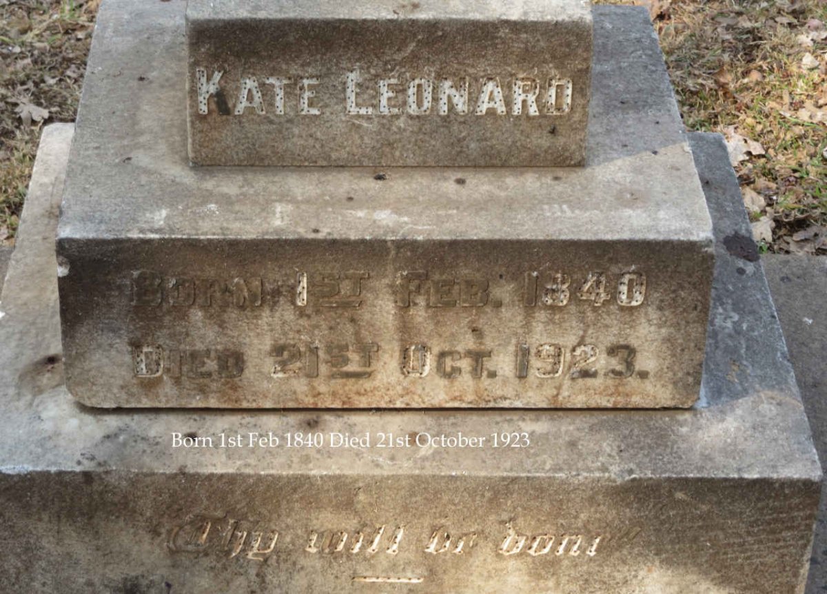 LEONARD Kate 1840-1923
