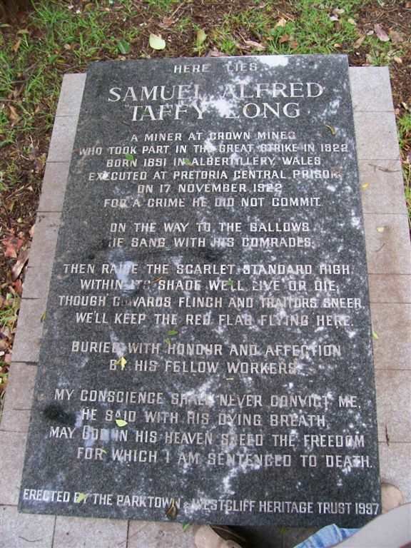 LONG Samuel Alfred 1891-1922