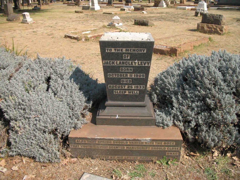 LEVY Jack Langley 1908-1933