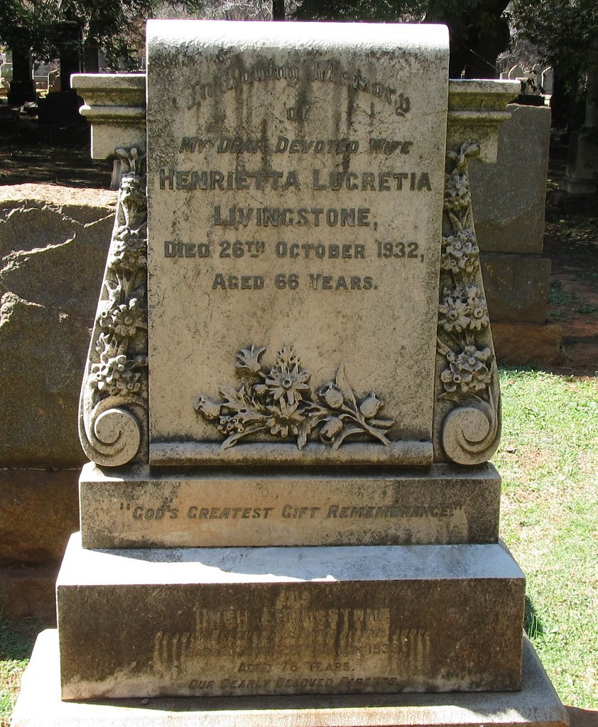 LIVINGSTONE Henrietta Lucretia -1932