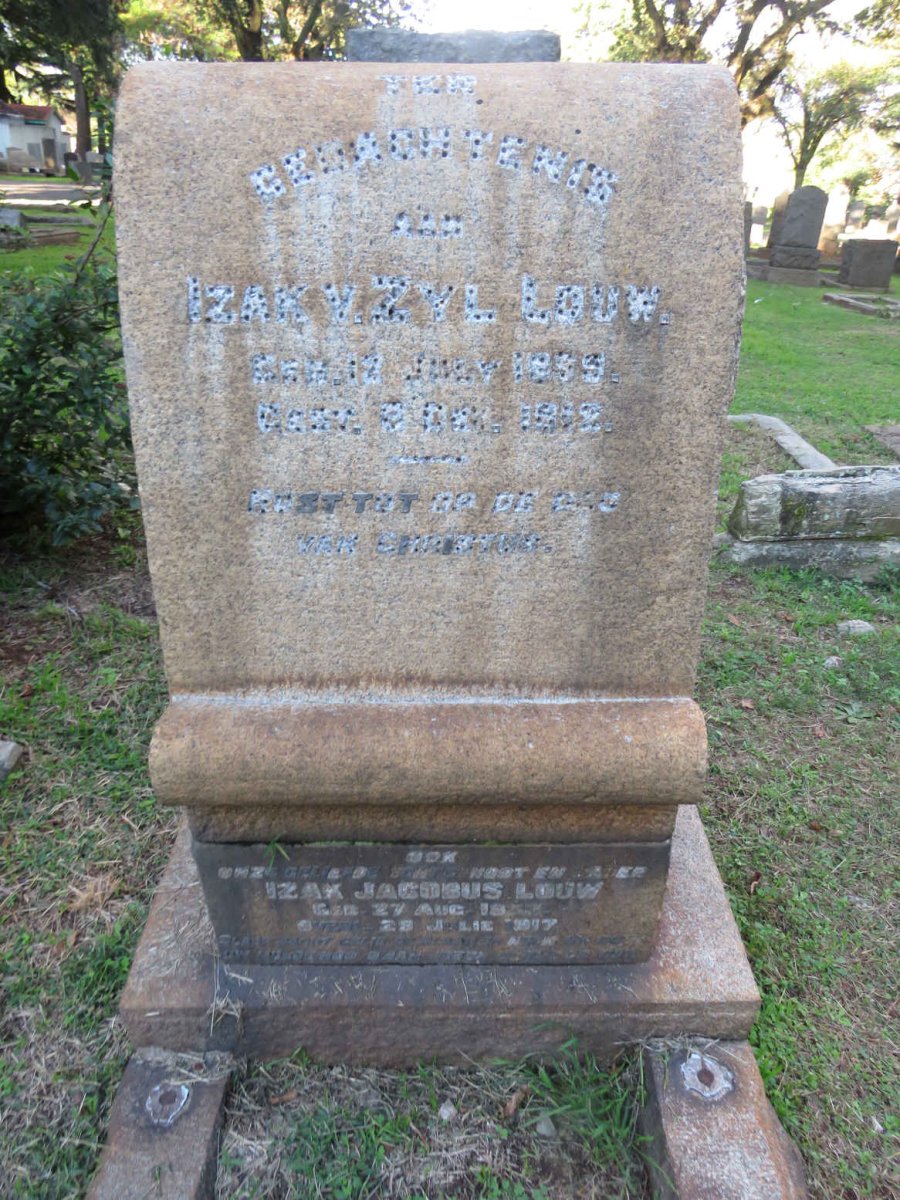 LOUW Izak v. Zyl 1879-1912 :: LOUW Izak Jacobus 18??-1917