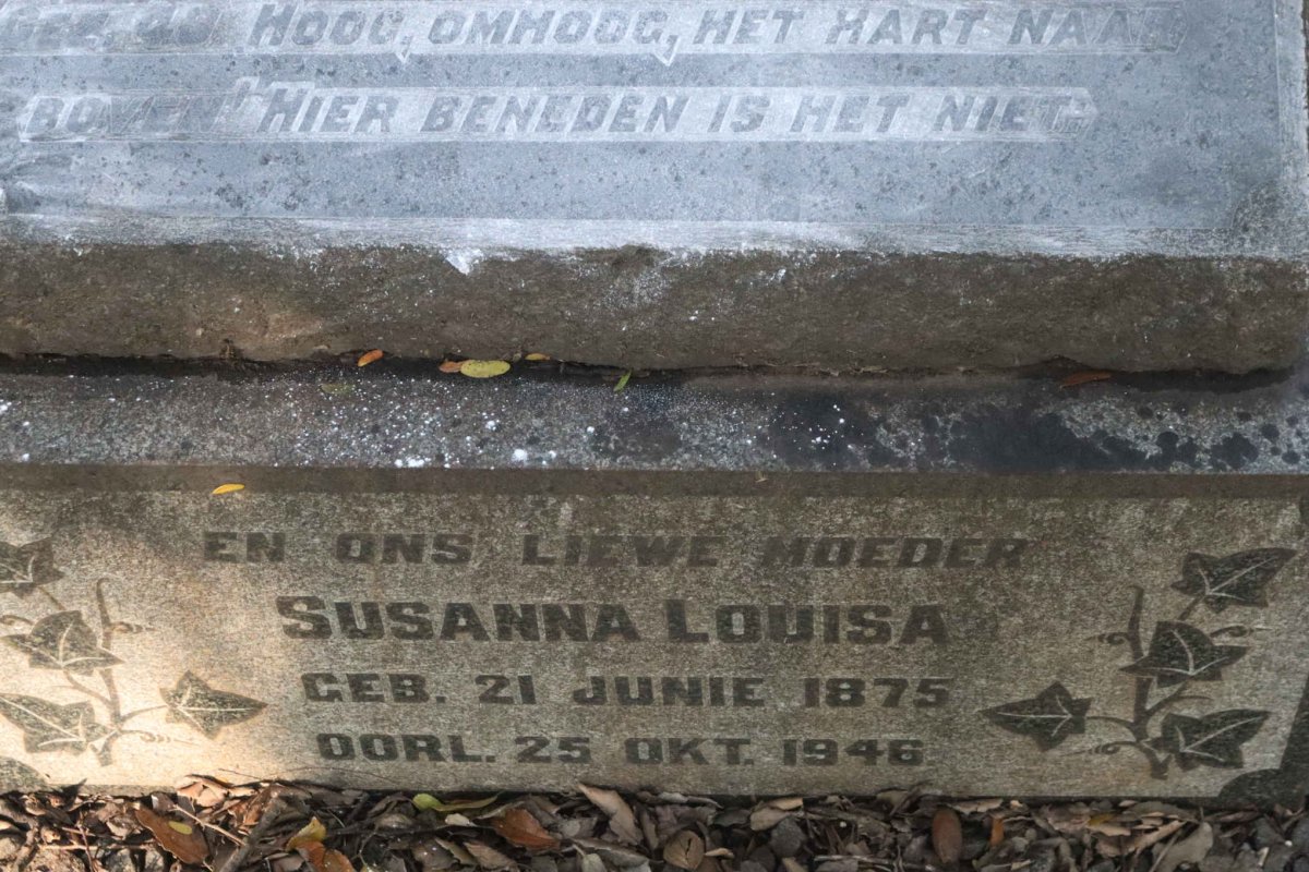 LOMBARD Barend Jacobus 1856-1917 &amp; Susanna Louisa 1875-1948