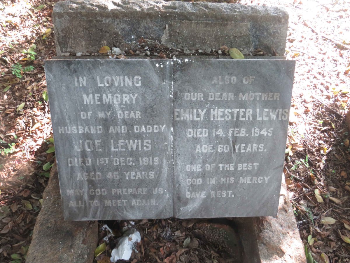 LEWIS Joe -1919 &amp; Emily Hester -1945