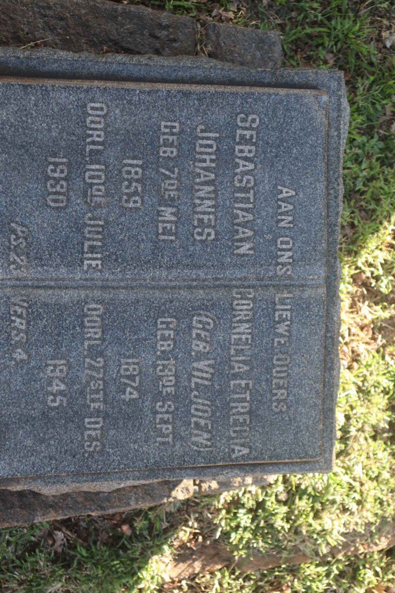 LEIBBRANDT Sebastiaan Johannes 1859-1930 &amp; Cornelia Etrecia VILJOEN 1874-1945