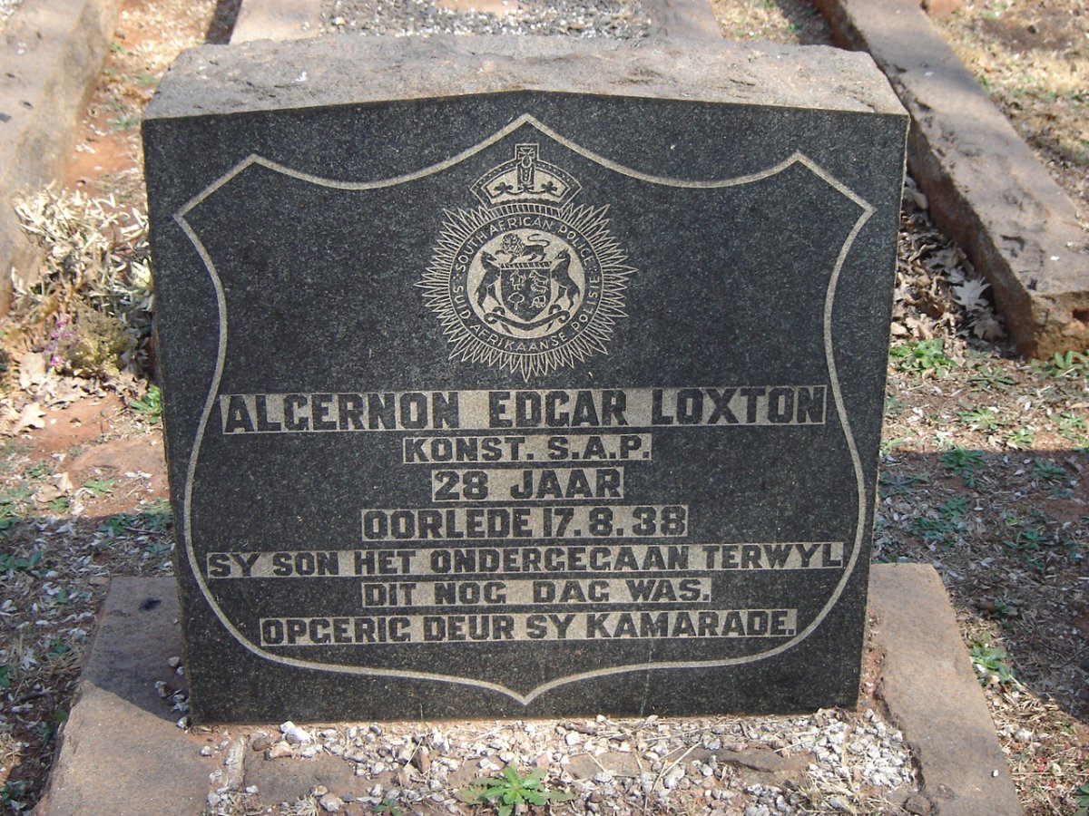 LOXTON Algernon Edgar -1938