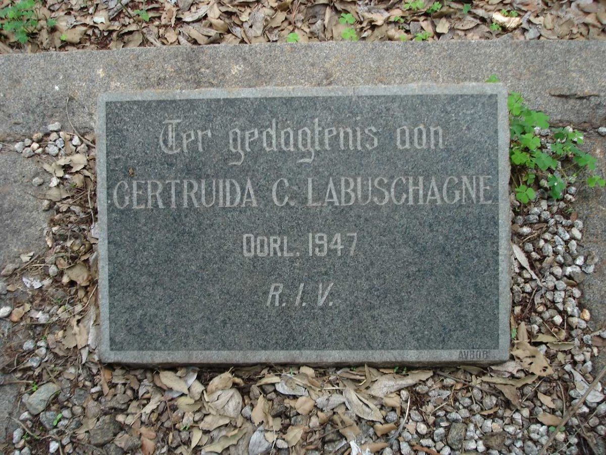 LABUSCHAGNE Gertruida C. -1947