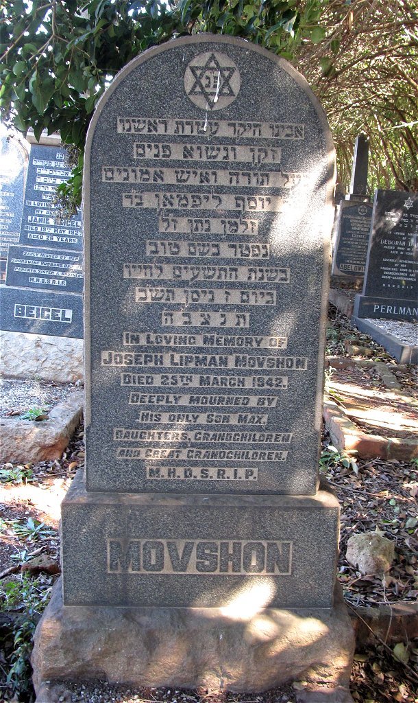 MOVSHON Joseph Lipman -1942