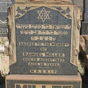 MILLER Samuel -1927