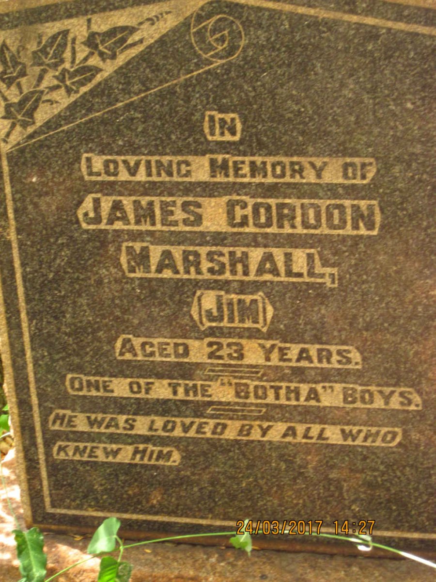 MARSHALL James Gordon