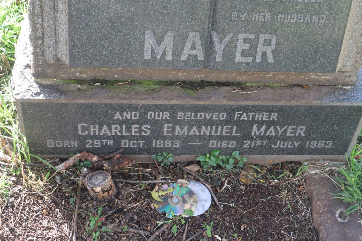 MAYER Charles Emanuel 1883-1963 &amp; Catherine Elizabeth VAN ZYL -1931