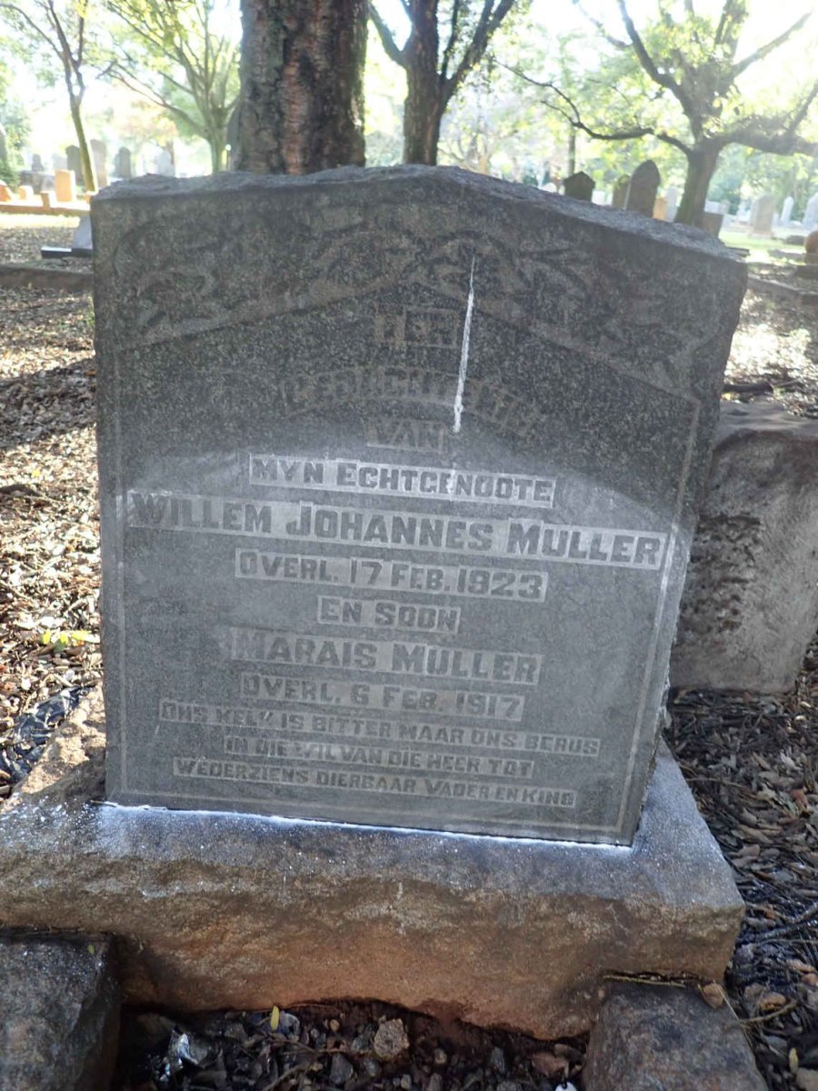 MULLER Willem Johannes -1923 :: MULLER Marais -1917