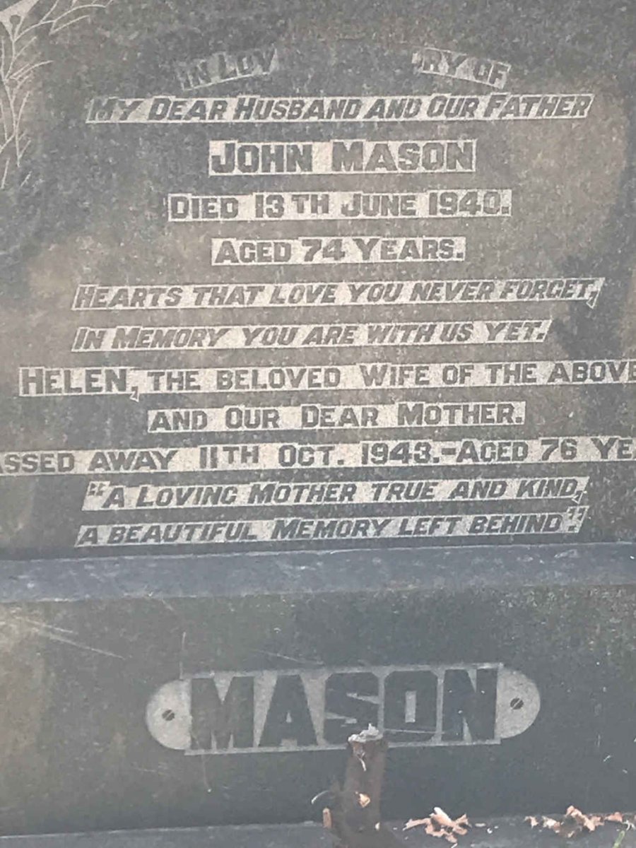 MASON John -1940 &amp; Helen -1943