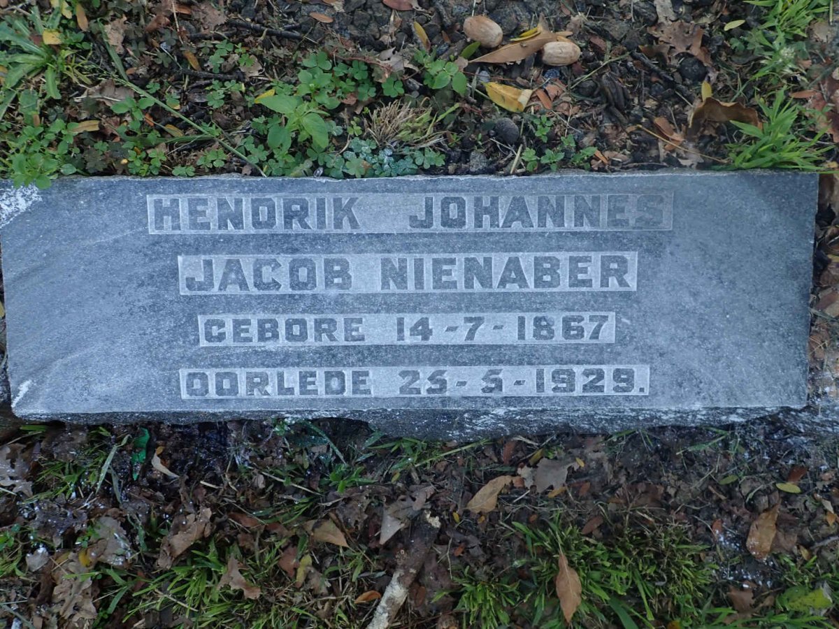 NIENABER Hendrik Johannes Jacob 1867-1929