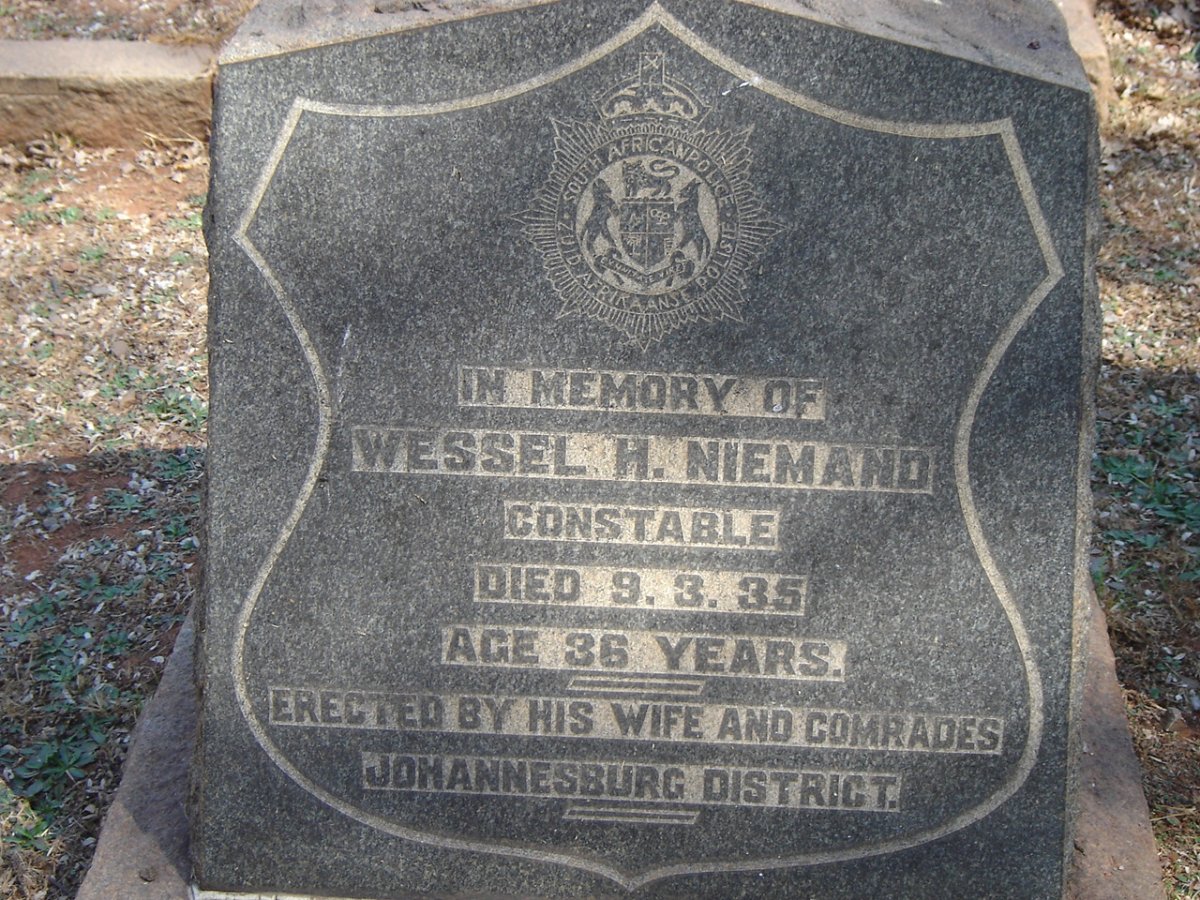 NIEMAND Wessel H. -1935