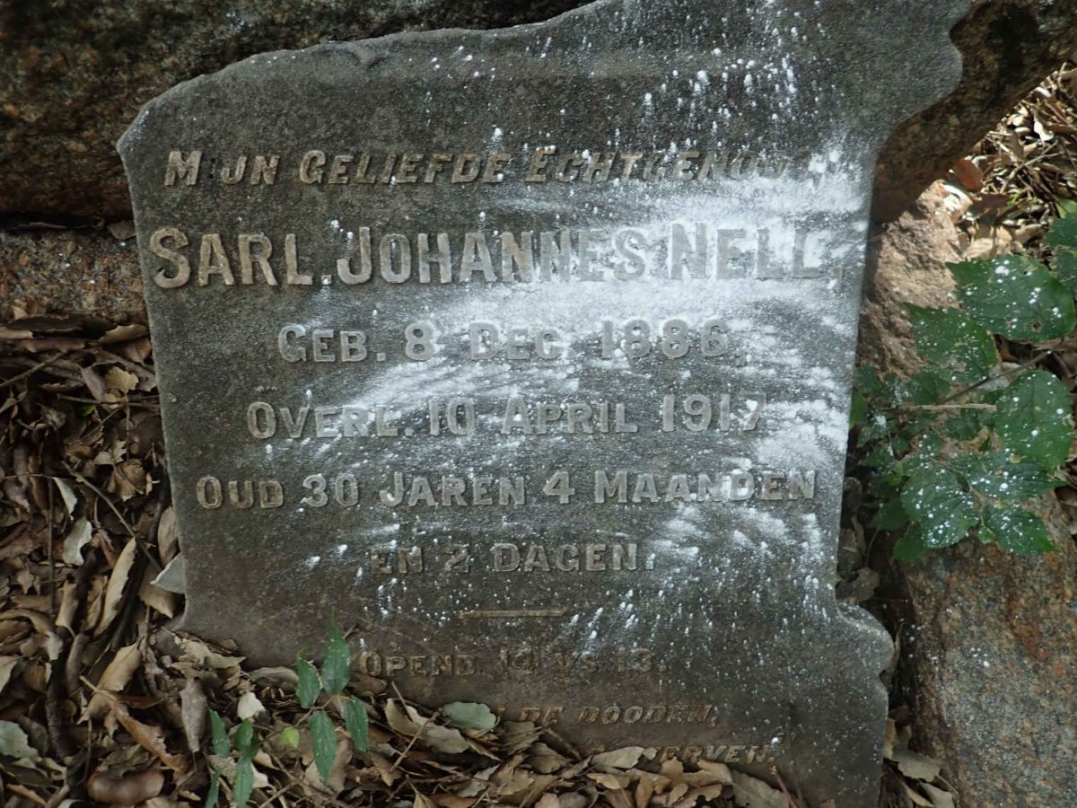 NELL Sarl Johannes 1886-1917 &amp; Anna Susanna 1891-1939