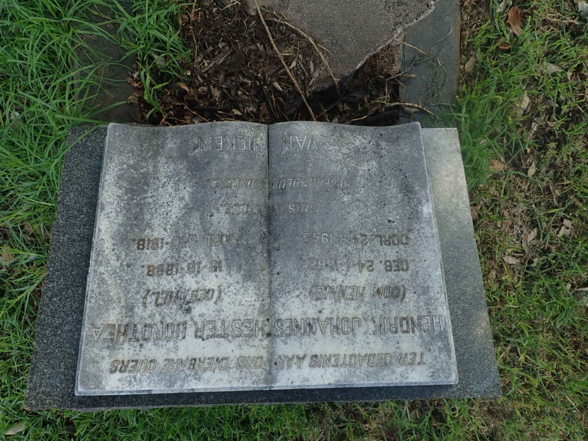 NIEKERK Hendrik Johannes, van 1862-1945 &amp; Hester Dorothea NEL 1888-1918