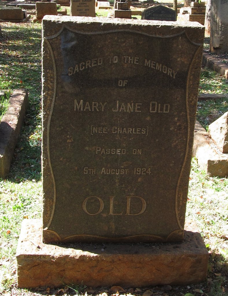 OLD Mary Jane nee CHARLES -1924