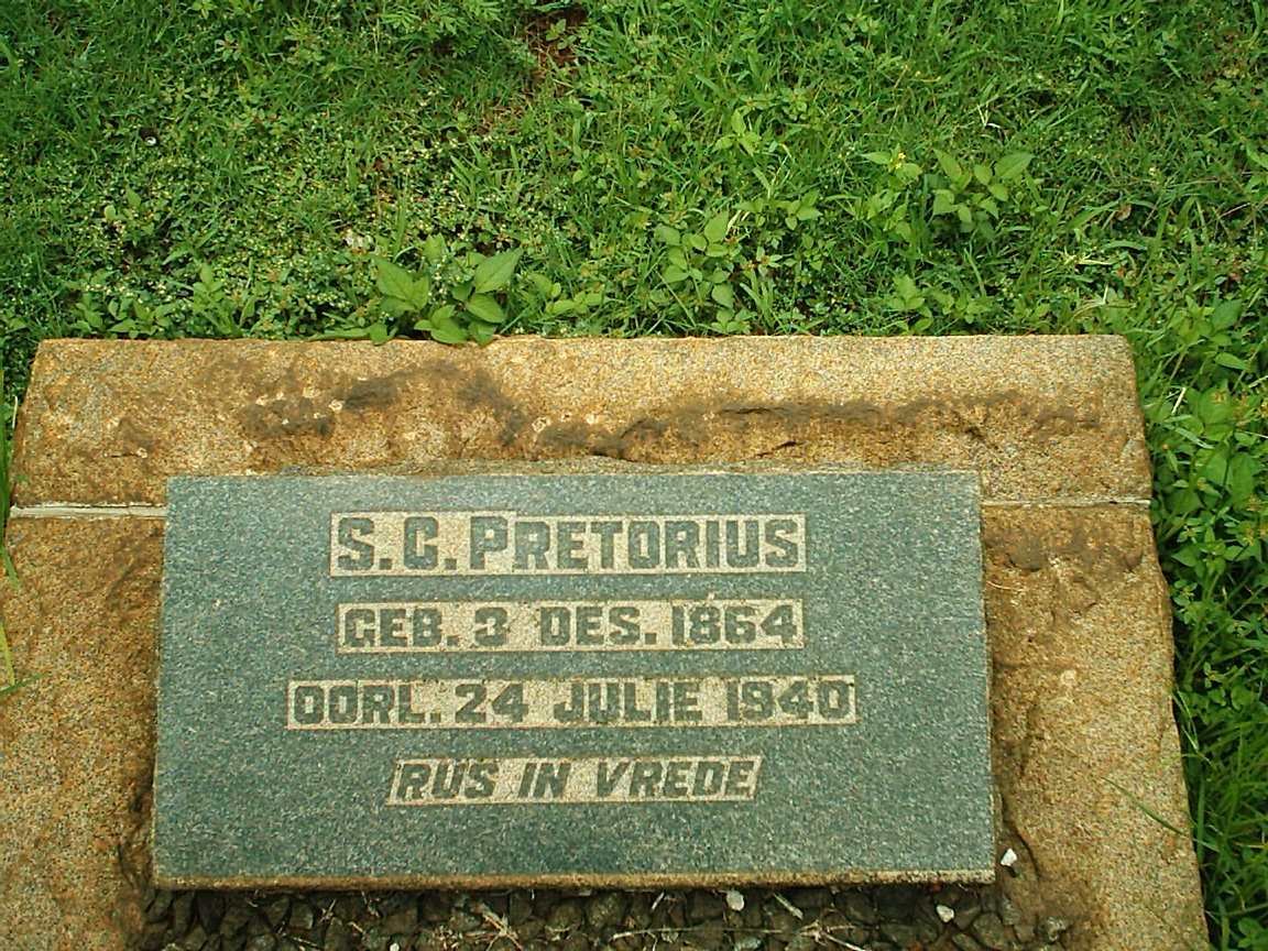 PRETORIUS S.C. 1864-1940