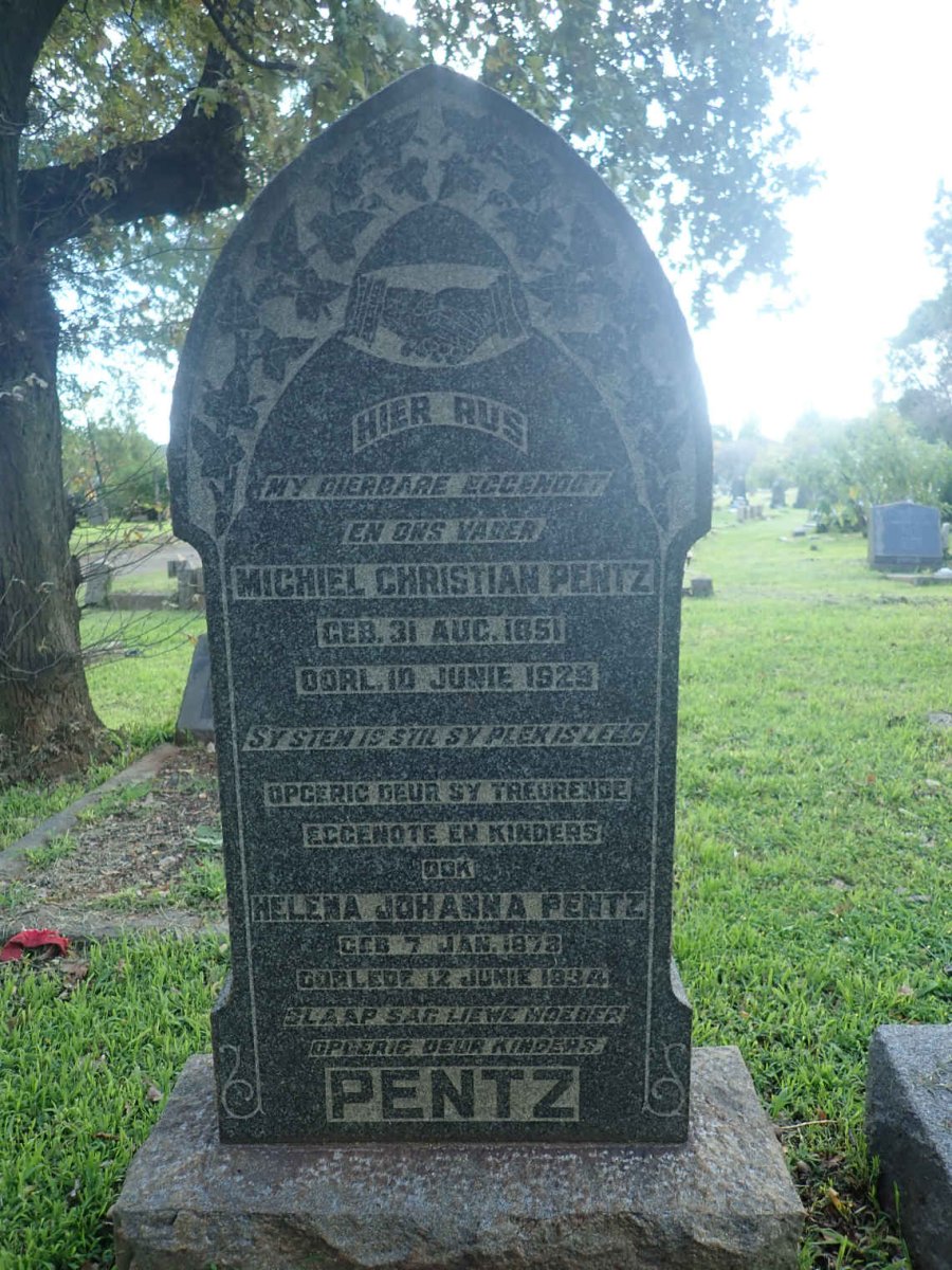 PENTZ Michiel Christian 1851-1929 &amp; Helena Johanna 1873-1934