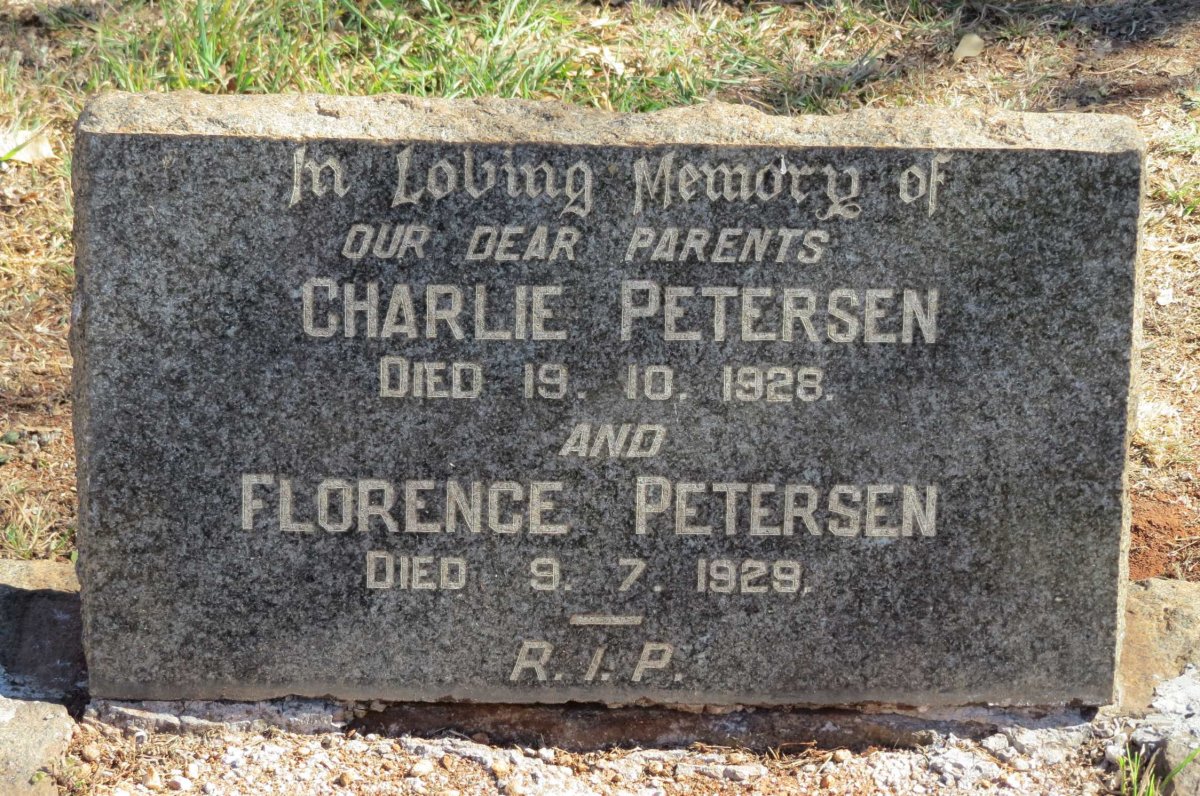PETERSEN Charlie -1928 &amp; Florence -1929